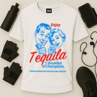 Enjoys Tequila The Breakfasts Of Championss Cooling Performance Crew T-Shirt