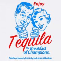 Enjoys Tequila The Breakfasts Of Championss Button