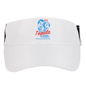 Enjoys Tequila The Breakfasts Of Championss Adult Drive Performance Visor