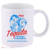 Enjoys Tequila The Breakfasts Of Championss 11oz C Handle Ceramic Mug