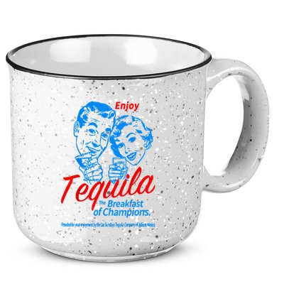 Enjoys Tequila The Breakfasts Of Championss 15oz Campfire Ceramic Mug