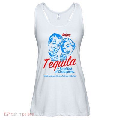 Enjoys Tequila The Breakfasts Of Championss Ladies Essential Flowy Tank