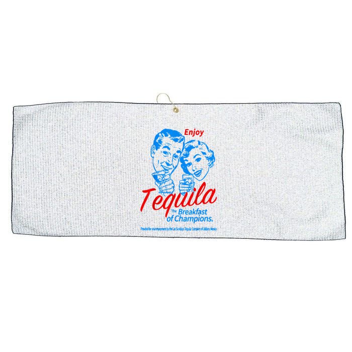 Enjoys Tequila The Breakfasts Of Championss Large Microfiber Waffle Golf Towel
