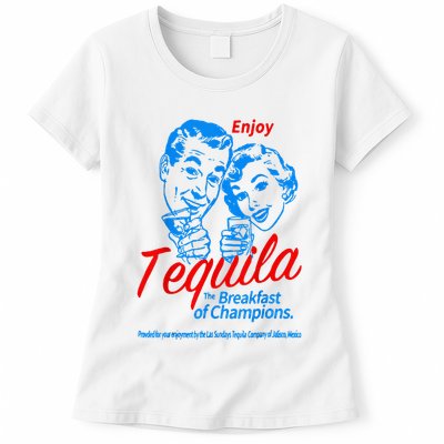 Enjoys Tequila The Breakfasts Of Championss Womens T-Shirt