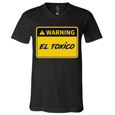 El Toxico Toxic Latino V-Neck T-Shirt