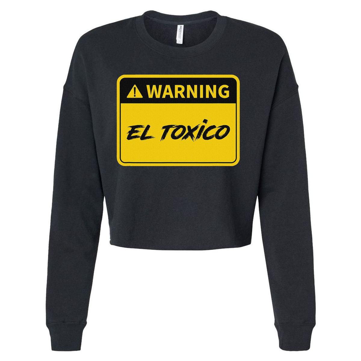 El Toxico Toxic Latino Cropped Pullover Crew