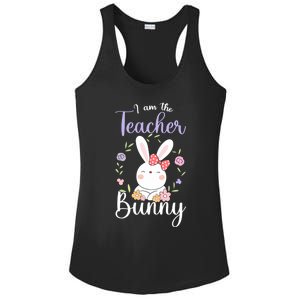 Easter Teachers Teacher Easter Day I'm The Teacher Bunny Cute Gift Ladies PosiCharge Competitor Racerback Tank