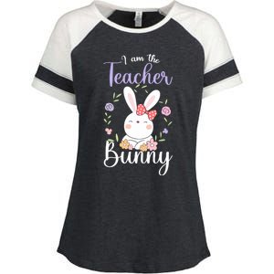 Easter Teachers Teacher Easter Day I'm The Teacher Bunny Cute Gift Enza Ladies Jersey Colorblock Tee