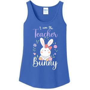 Easter Teachers Teacher Easter Day I'm The Teacher Bunny Cute Gift Ladies Essential Tank