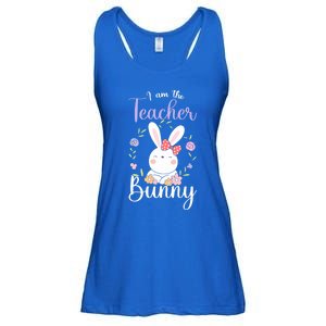 Easter Teachers Teacher Easter Day I'm The Teacher Bunny Cute Gift Ladies Essential Flowy Tank