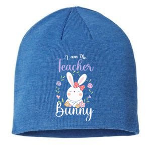 Easter Teachers Teacher Easter Day I'm The Teacher Bunny Cute Gift Sustainable Beanie