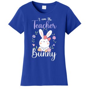 Easter Teachers Teacher Easter Day I'm The Teacher Bunny Cute Gift Women's T-Shirt