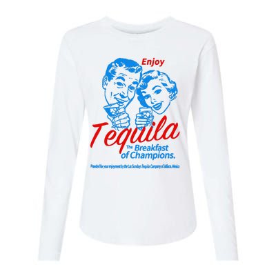 Enjoys Tequila The Breakfasts Of Championss Womens Cotton Relaxed Long Sleeve T-Shirt