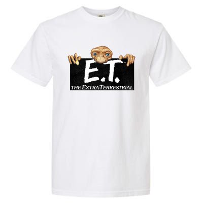 E T Terrestrial Hanging On A Movie Logo Gift Garment-Dyed Heavyweight T-Shirt