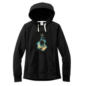 Electric Thunder Violin For Bold Sounds And Violins Lovers Women's Fleece Hoodie