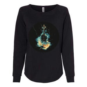 Electric Thunder Violin For Bold Sounds And Violins Lovers Womens California Wash Sweatshirt