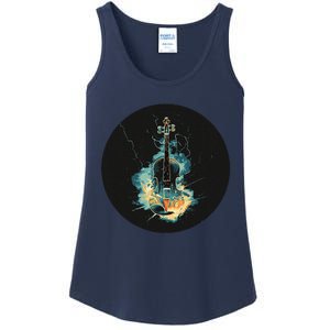 Electric Thunder Violin For Bold Sounds And Violins Lovers Ladies Essential Tank