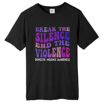 End The Violence Domestic Violence Awareness Groovy Tall Fusion ChromaSoft Performance T-Shirt