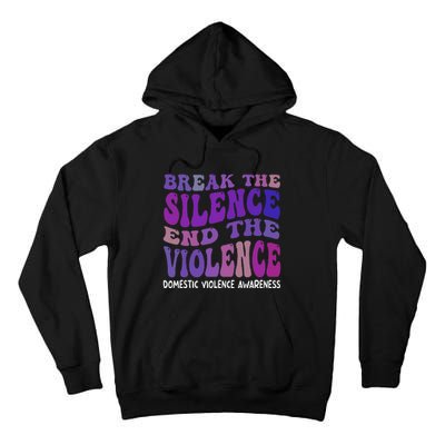 End The Violence Domestic Violence Awareness Groovy Tall Hoodie