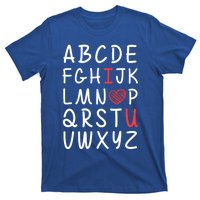 English Teacher Valentines Alphabet Abc I Love You Gift T-Shirt