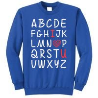 English Teacher Valentines Alphabet Abc I Love You Gift Tall Sweatshirt