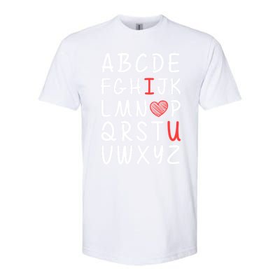 English Teacher Valentines Alphabet Abc I Love You Gift Softstyle CVC T-Shirt