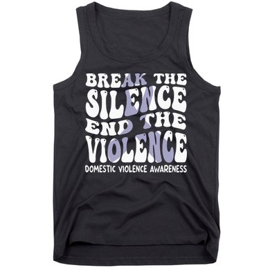 End The Violence Domestic Violence Awareness Groovy Tank Top