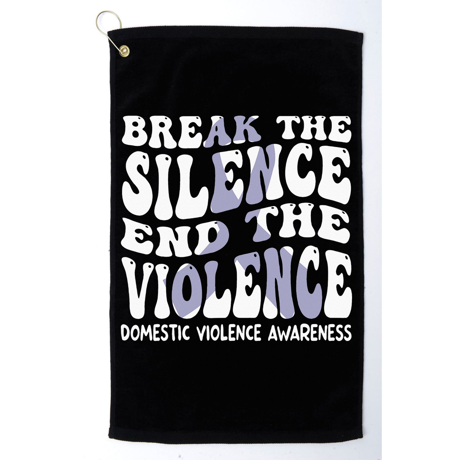 End The Violence Domestic Violence Awareness Groovy Golf Towel