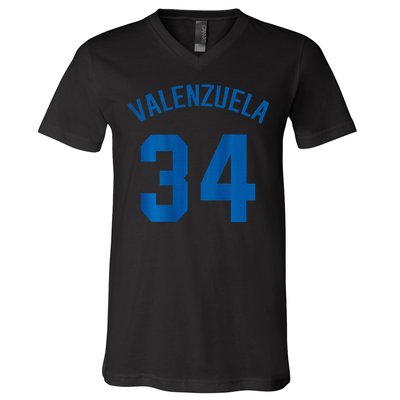 El Toro Valenzuela 34 Los Angeles V-Neck T-Shirt