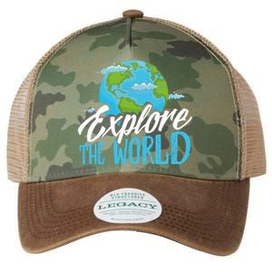 Explore The World Bucket List Goals 7 Continents Exploration Gift Legacy Tie Dye Trucker Hat