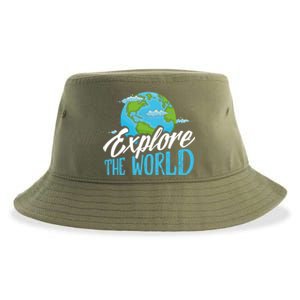 Explore The World Bucket List Goals 7 Continents Exploration Gift Sustainable Bucket Hat