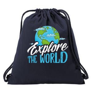 Explore The World Bucket List Goals 7 Continents Exploration Gift Drawstring Bag