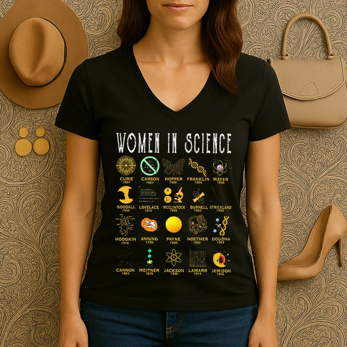 Exploring the Wonders of Science Women's V-Neck T-Shirt