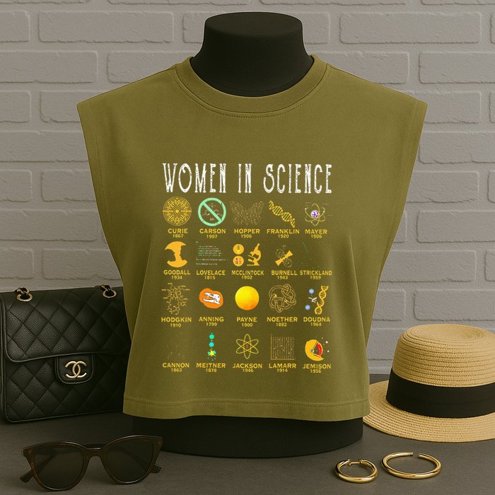 Exploring the Wonders of Science Garment-Dyed Women's Muscle Tee