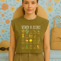 Exploring the Wonders of Science Garment-Dyed Women's Muscle Tee