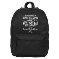 Essential Tremor Warrior It Takes Skills To Look This Good And Feel This Bad 16 in Basic Backpack