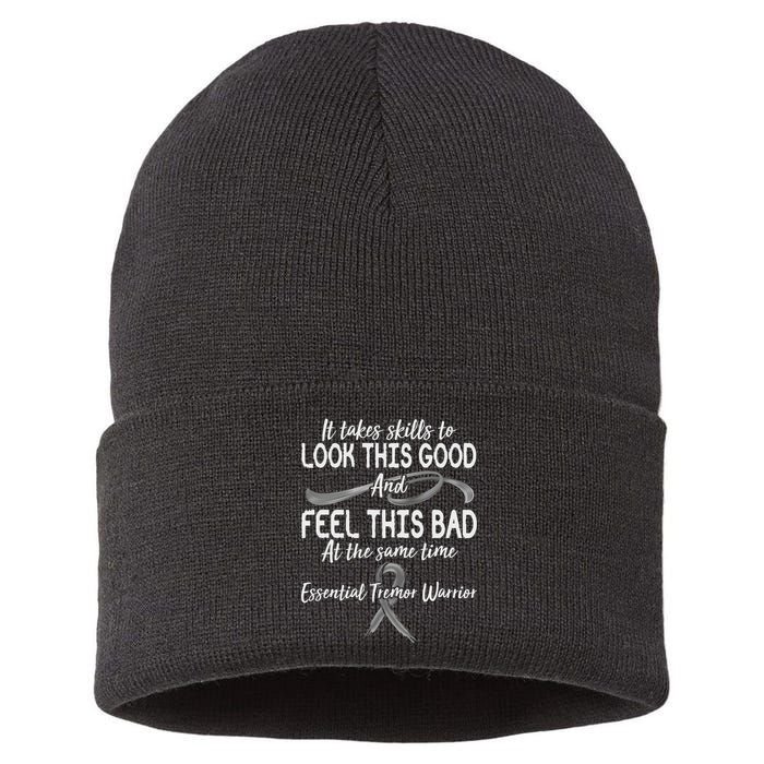 Essential Tremor Warrior It Takes Skills To Look This Good And Feel This Bad Sustainable Knit Beanie