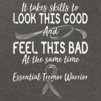 Essential Tremor Warrior It Takes Skills To Look This Good And Feel This Bad Cotton Canvas Backpack
