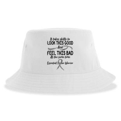 Essential Tremor Warrior It Takes Skills To Look This Good And Feel This Bad Sustainable Bucket Hat