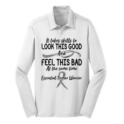 Essential Tremor Warrior It Takes Skills To Look This Good And Feel This Bad Silk Touch Performance Long Sleeve Polo