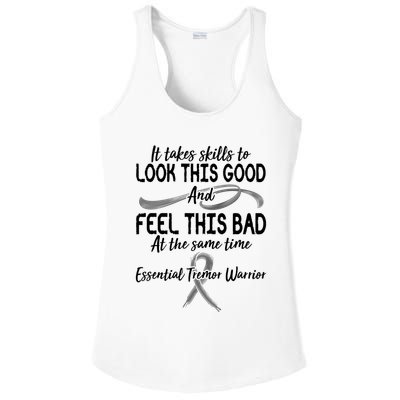 Essential Tremor Warrior It Takes Skills To Look This Good And Feel This Bad Ladies PosiCharge Competitor Racerback Tank
