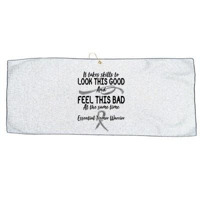 Essential Tremor Warrior It Takes Skills To Look This Good And Feel This Bad Large Microfiber Waffle Golf Towel