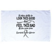 Essential Tremor Warrior It Takes Skills To Look This Good And Feel This Bad Microfiber Hand Towel