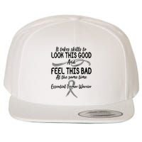 Essential Tremor Warrior It Takes Skills To Look This Good And Feel This Bad Wool Snapback Cap