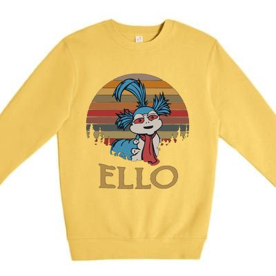 Ello The Worm Labyrinth Ello Labyrinth Movie 80s Vintage Retro Premium Crewneck Sweatshirt