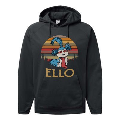 Ello The Worm Labyrinth Ello Labyrinth Movie 80s Vintage Retro Performance Fleece Hoodie