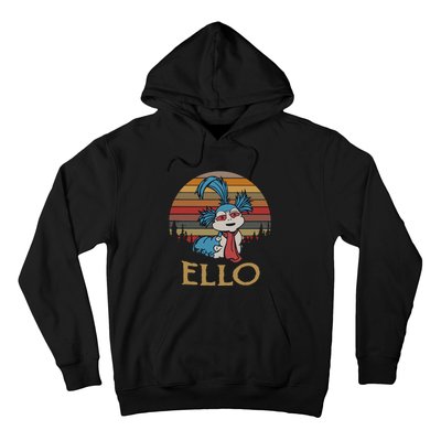 Ello The Worm Labyrinth Ello Labyrinth Movie 80s Vintage Retro Hoodie