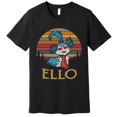 Ello The Worm Labyrinth Ello Labyrinth Movie 80s Vintage Retro Premium T-Shirt