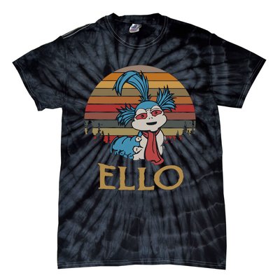 Ello The Worm Labyrinth Ello Labyrinth Movie 80s Vintage Retro Tie-Dye T-Shirt