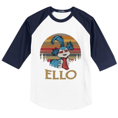 Ello The Worm Labyrinth Ello Labyrinth Movie 80s Vintage Retro Baseball Sleeve Shirt